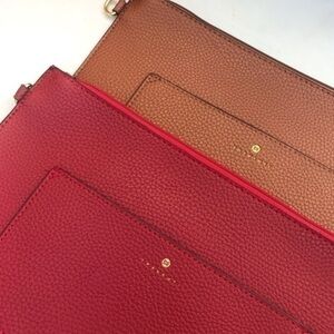 2- Travanti Zippered Clutch Bag with Pocket